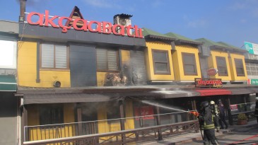 Samsun’da lokantada yangın çıktı