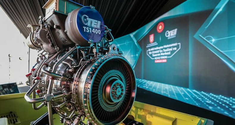 İlk yerli helikopter motoru TEİ-TS1400 teslim edildi