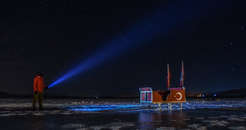 Çıldır Gölü’nde yıldızların şöleni