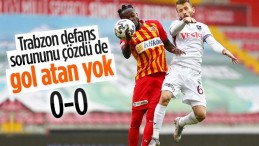 Trabzonspor, Kayserispor’la golsüz berabere kaldı