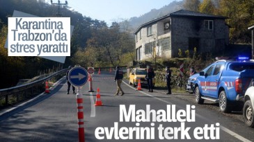Karantina haberini duyanlar mahalleyi terk etti!