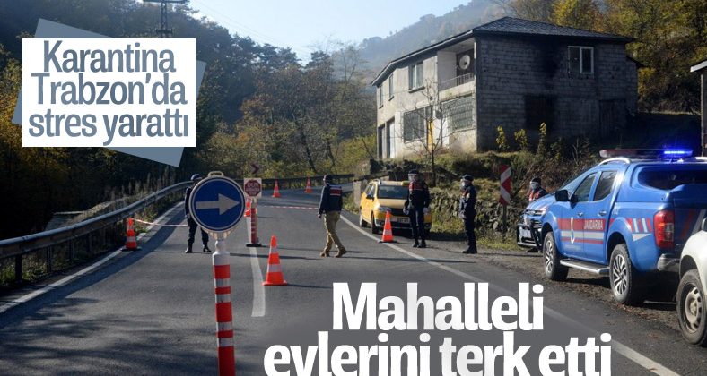Karantina haberini duyanlar mahalleyi terk etti!