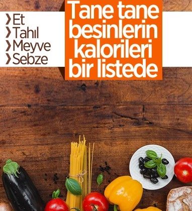 Sağlıklı beslenmek isteyenler için besinlerin kalorileri