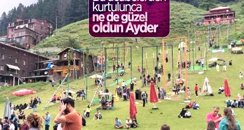 Ayder Yaylası ziyaretçilerin akınına uğruyor