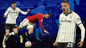 Merih Demiral, Mancester United-Atalanta maçına damga vurdu!