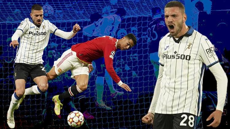 Merih Demiral, Mancester United-Atalanta maçına damga vurdu!