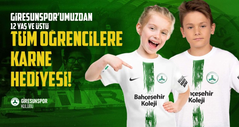 Giresunspor’dan çocuklara karne hediyesi maç bileti