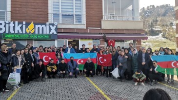 Azerbaycan’dan Nevruz için Karadeniz’e geldiler