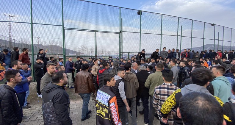 Ordu’da amatör lig maçında kavga çıktı