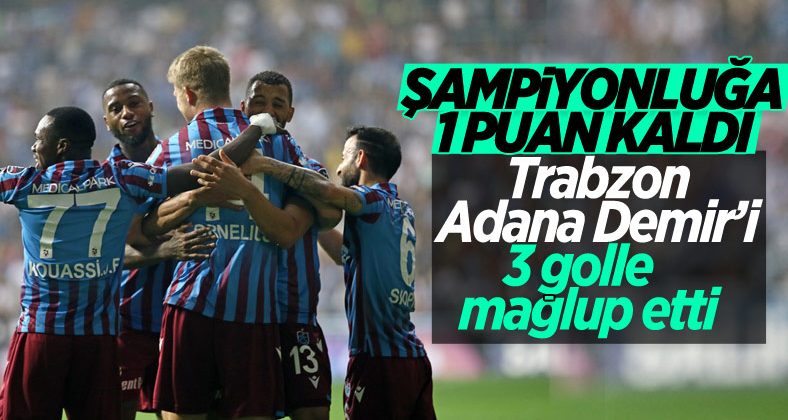 Trabzonspor, Adana Demirspor’u 3-1 mağlup etti