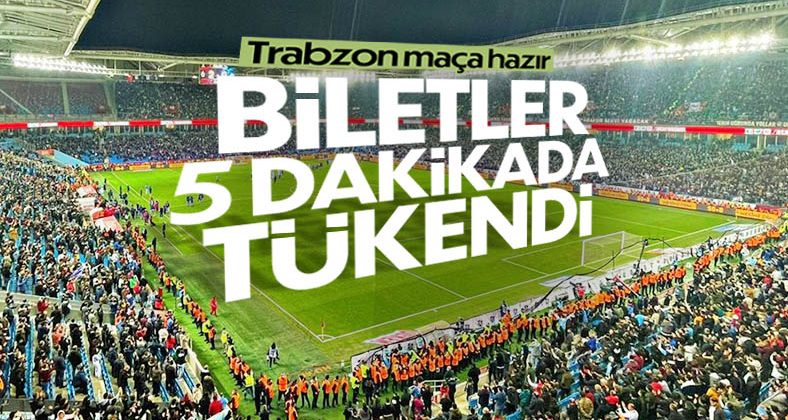 Trabzonspor’un Antalyaspor maçı biletleri tükendi