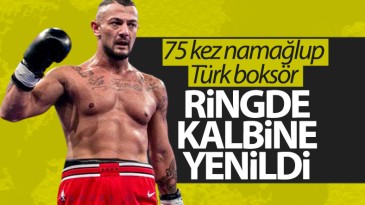 Karadenizli boksör ringde kalbine yenildi