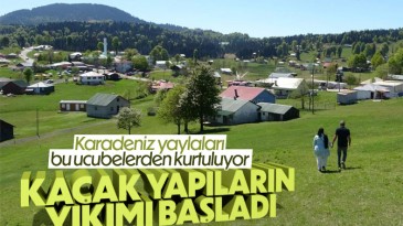 Trabzon’daki kaçak yapıların yıkımına tepki