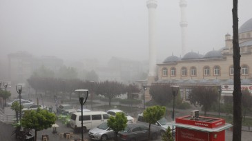 Samsun’da sağanak ve dolu etkili oldu