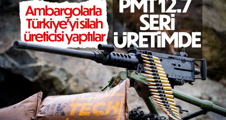 Yerli ve milli PMT 12.7 MM makineli tüfek seri üretime geçti