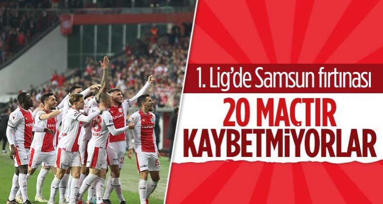Samsunspor’un yenilmezlik serisi 20 maça çıktı