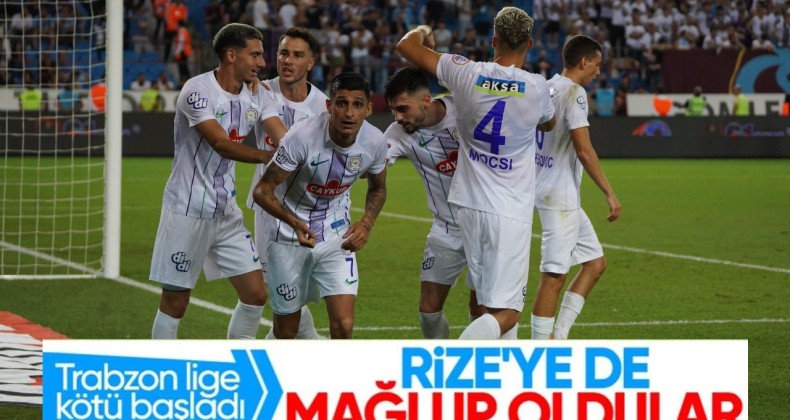 Trabzonspor, Rizespor’a mağlup oldu