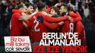A Milli Futbol Takımı, deplasmanda Almanya’yı devirdi!
