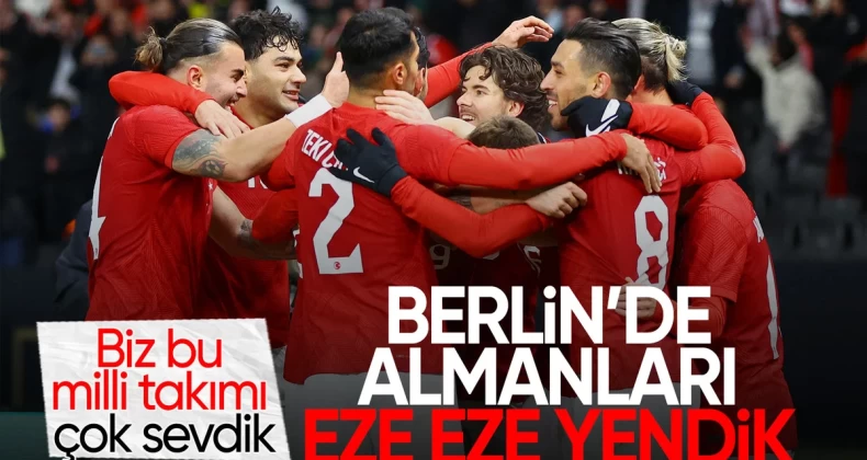 A Milli Futbol Takımı, deplasmanda Almanya’yı devirdi!