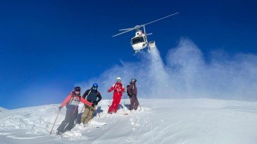 Kaçkar Dağları’nda “heliski” heyecanı devam ediyor