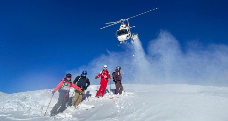 Kaçkar Dağları’nda “heliski” heyecanı devam ediyor