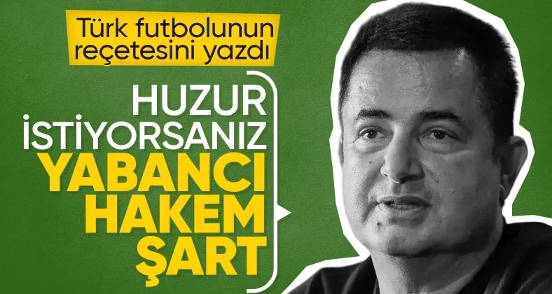 Acun Ilıcalı’dan TFF’ye öneri: Yabancı hakem şart
