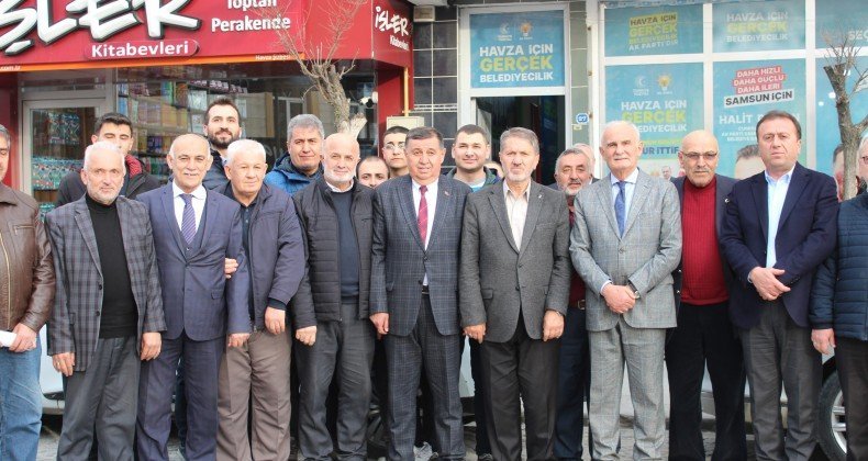 AK Parti Genel Başkan Yardımcısı Yılmaz, Havza’da seçim koordinasyon merkezini ziyaret etti