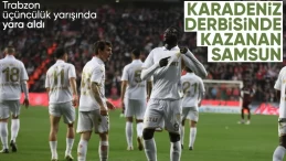 Karadeniz derbisinde Samsunspor, Trabzonspor’u mağlup etti