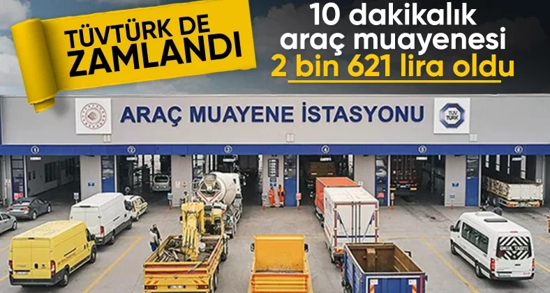 Zam oranı kesinleşti: İşte 2025 araç muayene ücretleri