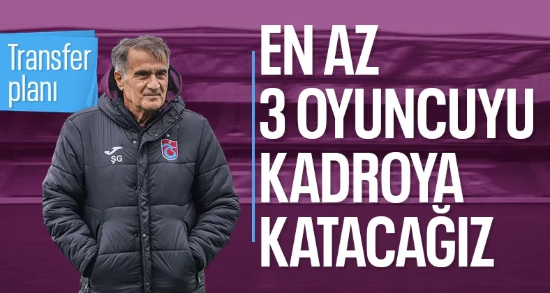 Şenol Güneş’ten transfer açıklaması