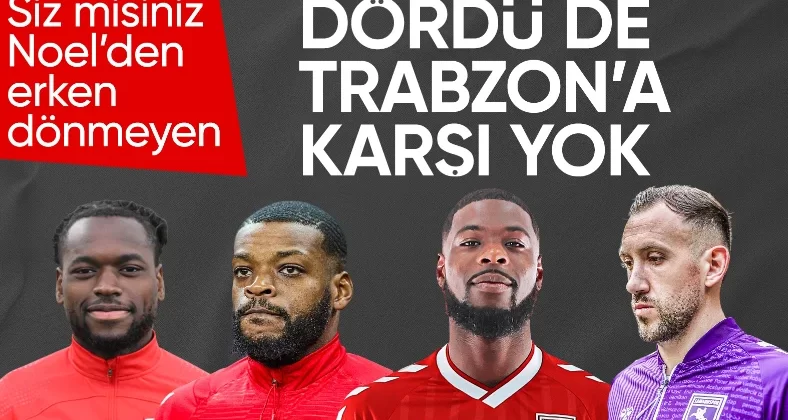 Samsunspor’dan kadro dışı kararı! 4 futbolcu Trabzonspor maçında yok