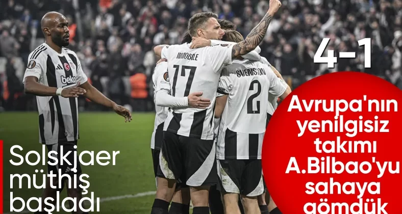 Beşiktaş, Athletic Bilbao’yu 4 golle yıktı