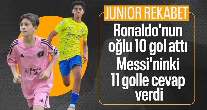 Lionel Messi’nin oğlu 11 gol; Ronaldo’nun oğlu 10 gol attı