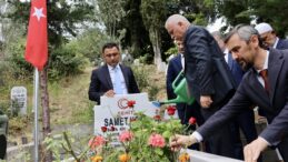 Trabzon ve çevre illerde 15 Temmuz şehitleri mezarları başında anıldı