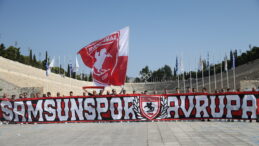Türk taraftar, Samsunspor’un Panathinaikos maçı için 10 bin 300 kilometre yol katetti