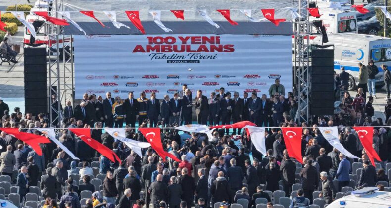 Samsun’da Cumhuriyet Tarihinde Bir İlk: 100 Yeni Ambulans Acil Sağlık Filosuna Teslim Edildi