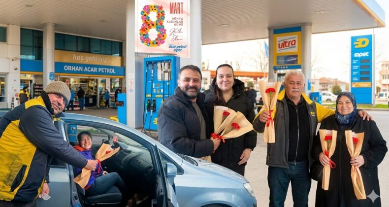 Orhan Acar Petrol’den 8 Mart’ta Kadınlara Çiçekli Kutlama