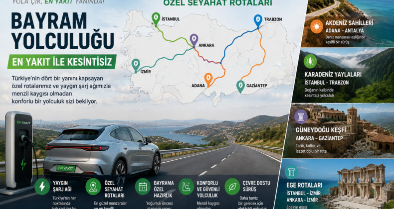EN YAKIT’tan Bayram Yolcularına Özel Elektrikli Araç Rotaları
