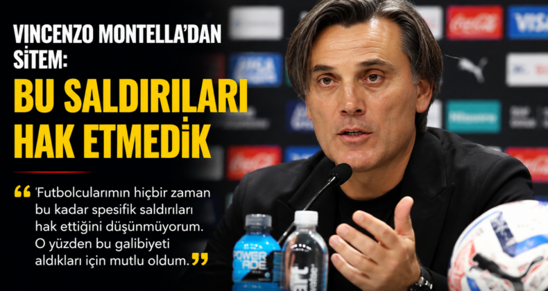 Türkiye’nin ABD galibiyetinin ardından Montella: “Oyuncularım bu saldırıları hak etmedi”