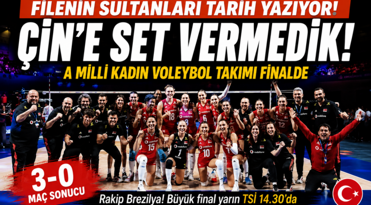 FİLENİN SULTANLARI FİNALDE! ÇİN’E SET VERMEDİK