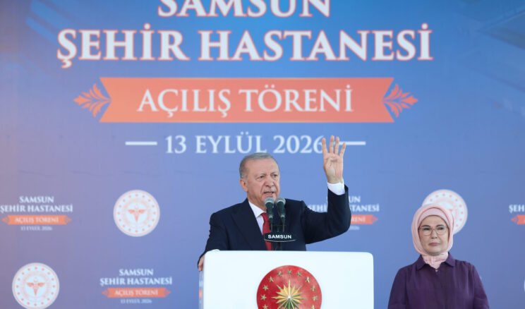Cumhurbaşkanı Erdoğan, Samsun Şehir Hastanesi açılışında coşkuyla karşılandı