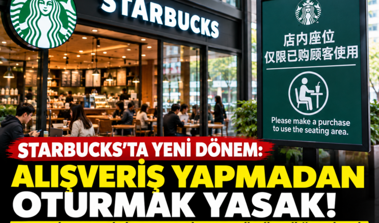 STARBUCKS’TA YENİ DÖNEM: ALIŞVERİŞ YAPMADAN OTURMAK YASAK!
